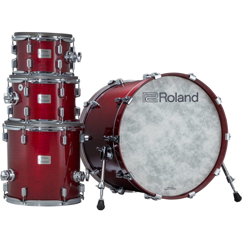 Roland VAD706 V-Drums Acoustic Design Electronic Kit – Gloss Cherry 16