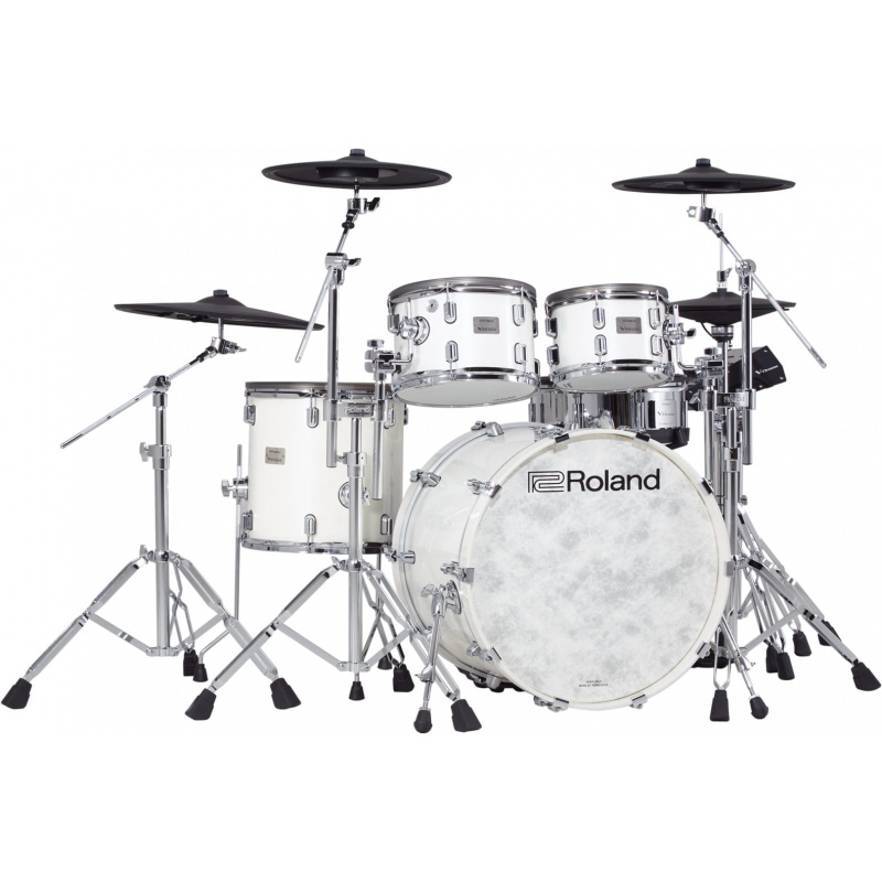 Roland VAD706 V-Drums Acoustic Design Electronic Kit – Pearl White 4