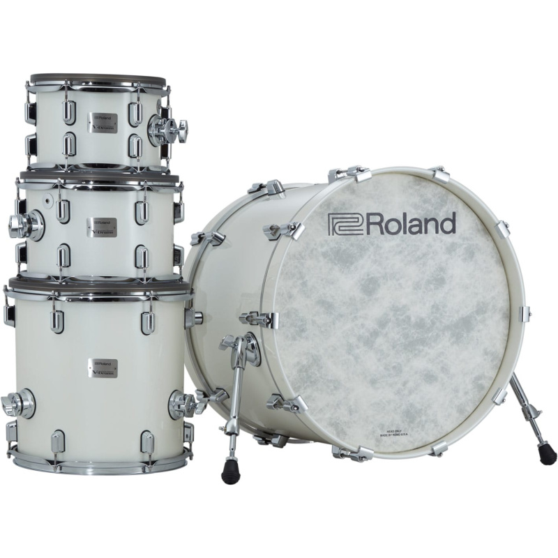 Roland VAD706 V-Drums Acoustic Design Electronic Kit – Pearl White 16