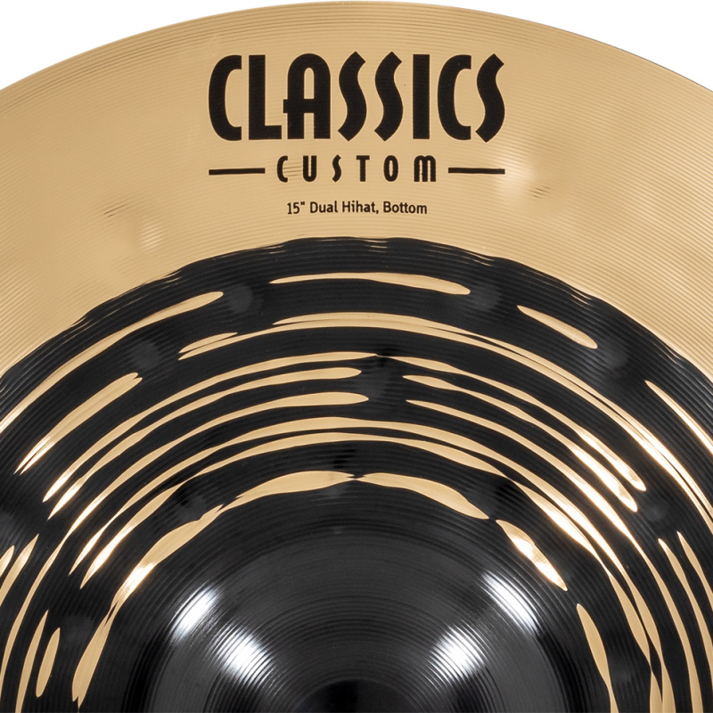 Meinl Classics Custom Dual 15in Hi-hat Cymbals 13