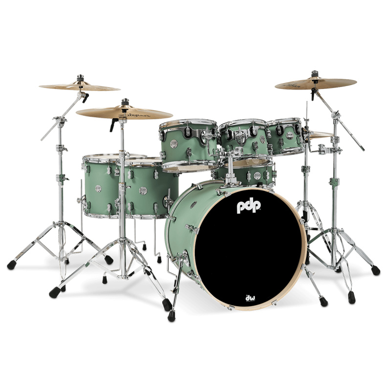 PDP Concept Maple 22in 7pc Shell Pack – Satin Seafoam 4
