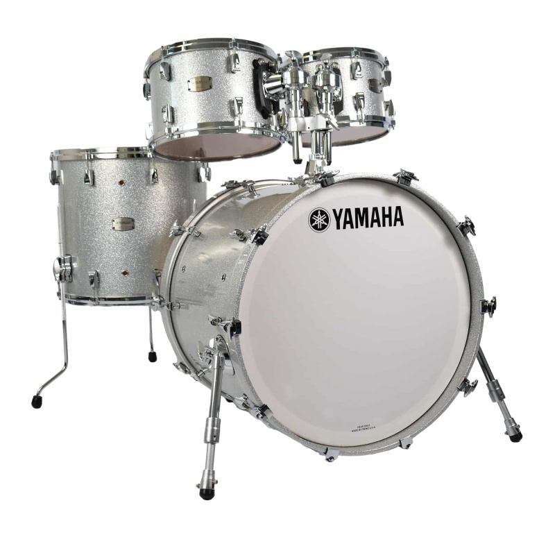 Yamaha Absolute Hybrid Maple 20in 4pc Shell Pack – Silver Sparkle 4