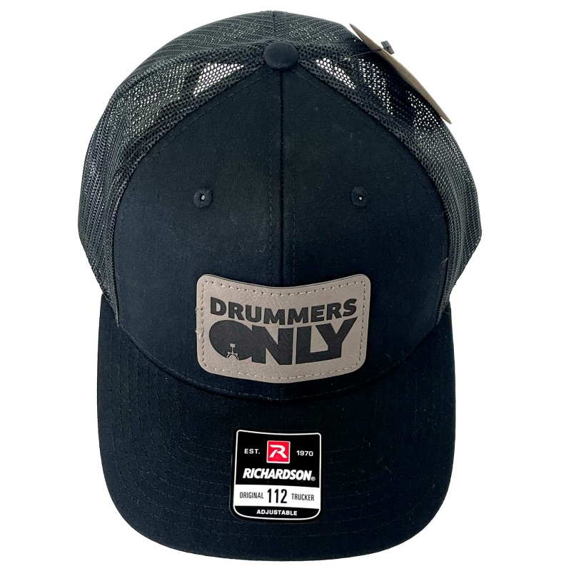drummers only trucker cap black