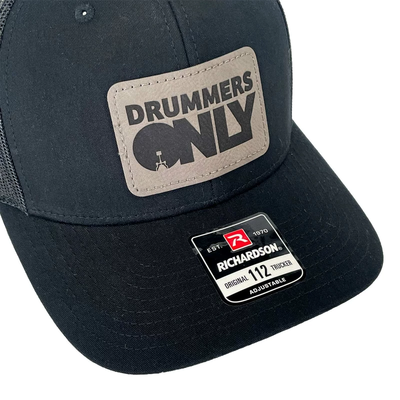 drummers only trucker cap black