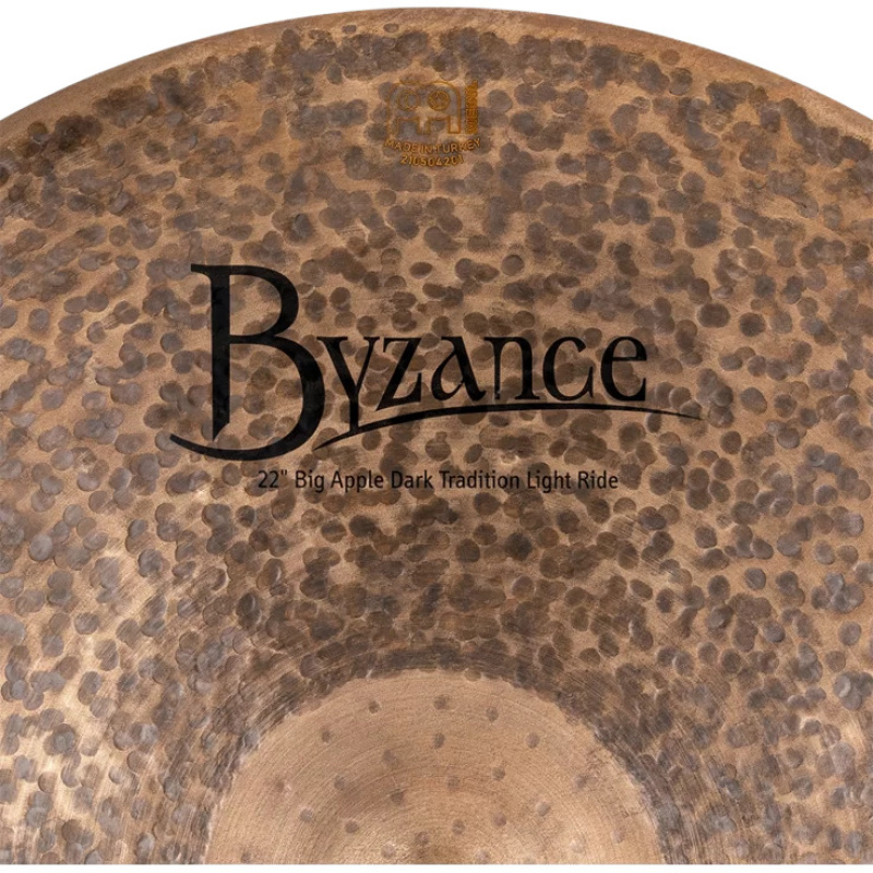 Meinl Byzance Dark 22 inch Big Apple Dark Tradition Light Ride Cymbal 9