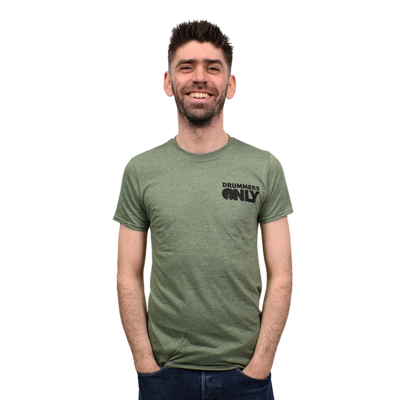Drummers Only Military Green T-Shirt 3
