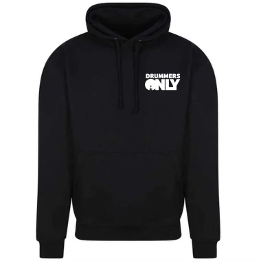 drummers only black college hoodie