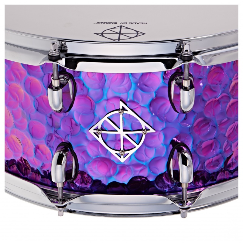 Dixon Cornerstone 14×6.5in Steel Snare – Purple Titanium 9