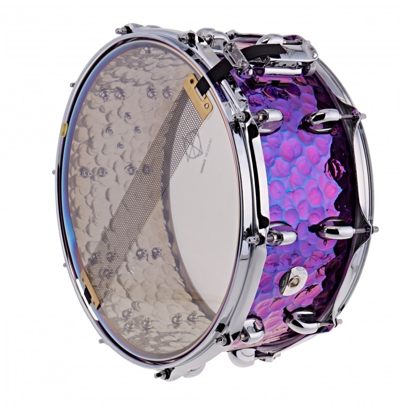 Dixon Cornerstone 14×6.5in Steel Snare – Purple Titanium 7