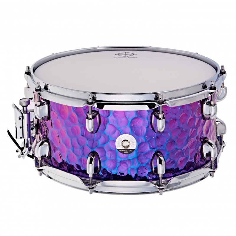 Dixon Cornerstone 14×6.5in Steel Snare – Purple Titanium 5