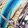 Dixon Artisan 14×6.5in Ash Snare – Enchanted Electric Blue Burst 20