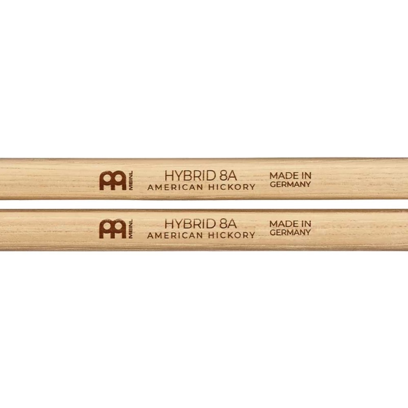 Meinl Hybrid 8A Hickory Drumstick – Wood Tip 6