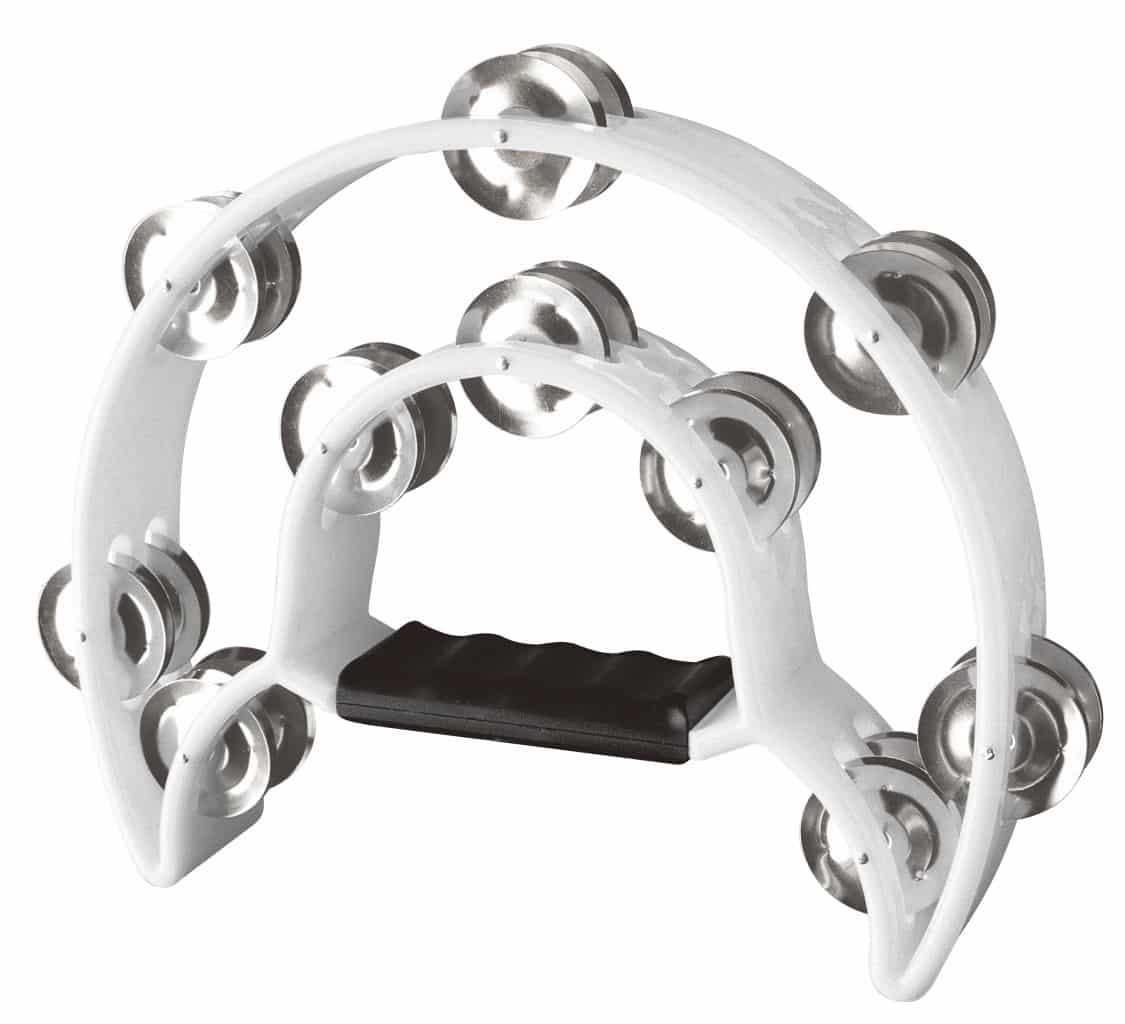 Stagg TAB-1 Handheld Tambourine 20 Jingles - White