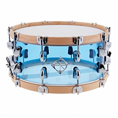dixon blue acrylic 14x6.5in acrylic snare