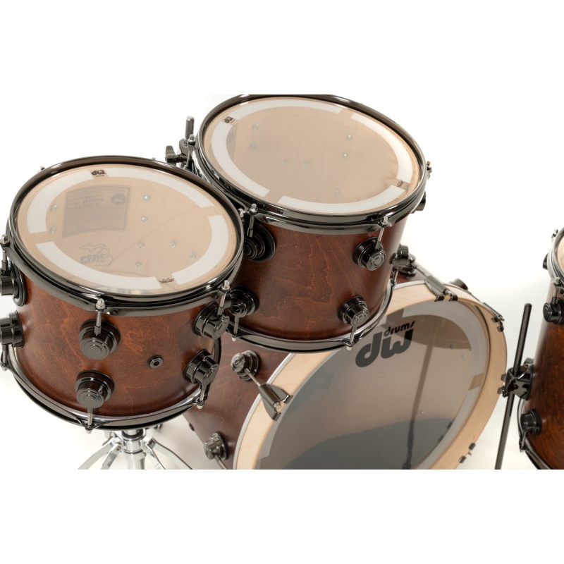DW Collector’s Maple 22in 4pc Shell Pack – Walnut Stain, Satin Oil 11