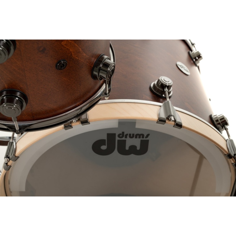 DW Collector’s Maple 22in 4pc Shell Pack – Walnut Stain, Satin Oil 12