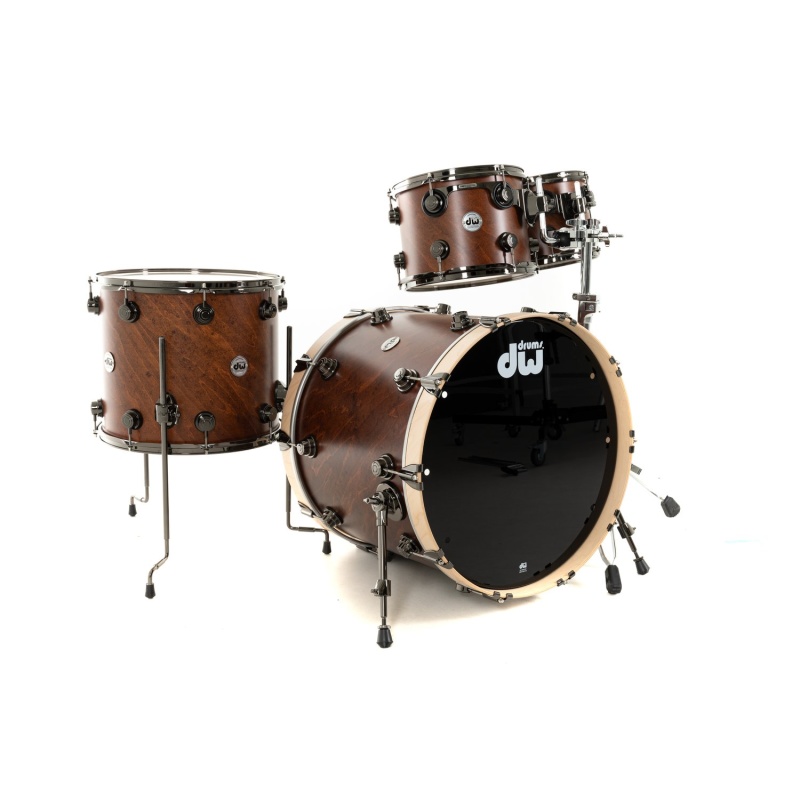 DW Collector’s Maple 22in 4pc Shell Pack – Walnut Stain, Satin Oil 4