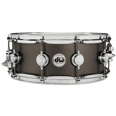 DW Collectors 14×5.5in Satin Black Over Brass Snare