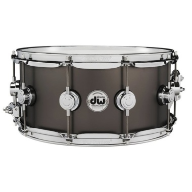 DW Collectors 14×6.5in Satin Black Over Brass Snare