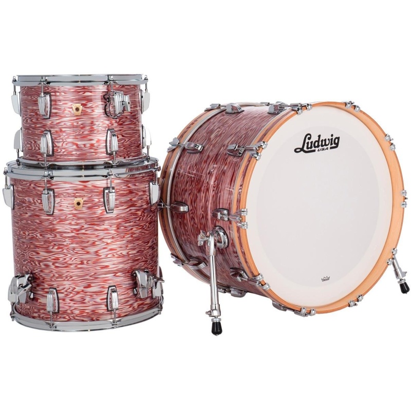 Ludwig Classic Maple 22in FAB Shell Pack – Vintage Pink Oyster 5