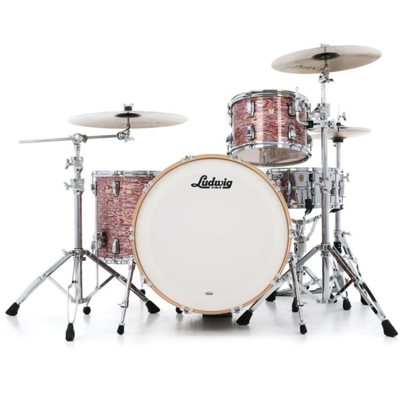 Ludwig Classic Maple 22in FAB Shell Pack – Vintage Pink Oyster 3