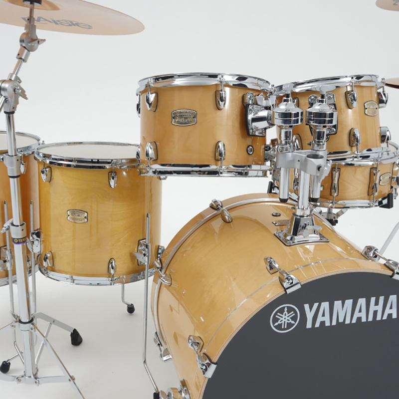 Yamaha Stage Custom Birch 22in 6pc Shell Pack, 2 Floor Toms – Natural Wood 5