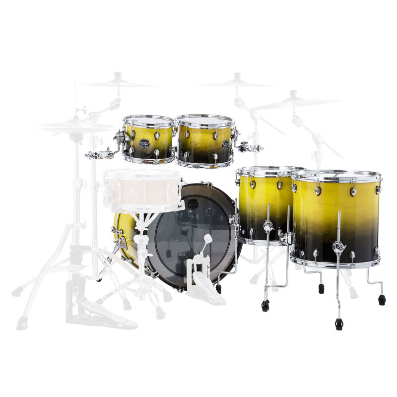 Mapex Saturn Classic 22in 5pc Rock Shell Pack – Sulphur Fade 5