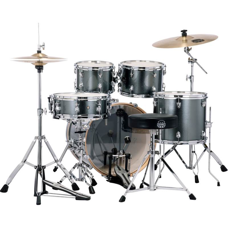 Mapex Venus 20in 5pc Drum Kit – Steel Blue Metallic 6
