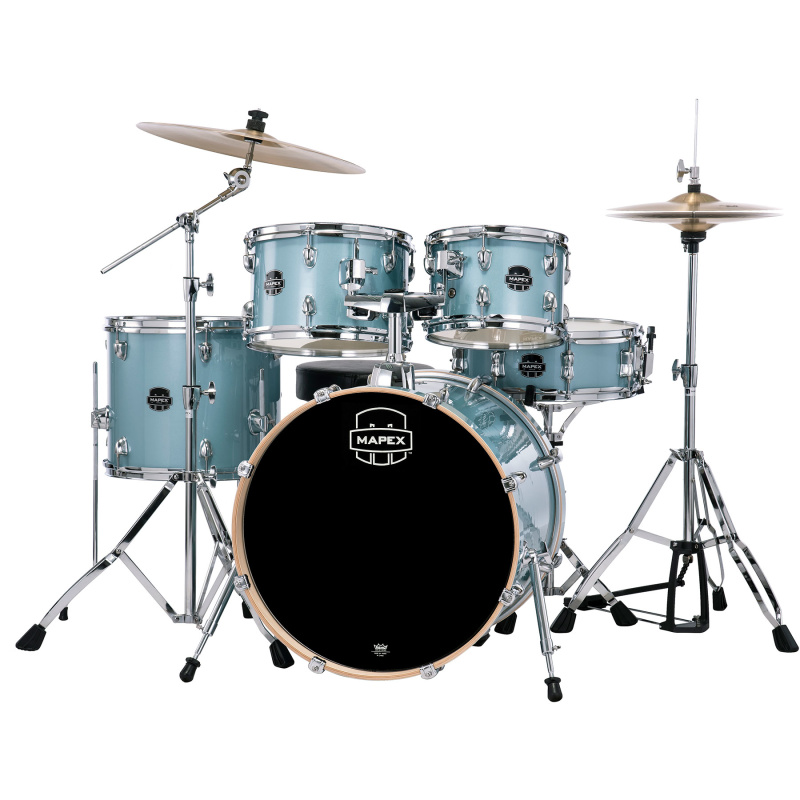Mapex Venus 20in 5pc Drum Kit – Aqua Blue Sparkle 6