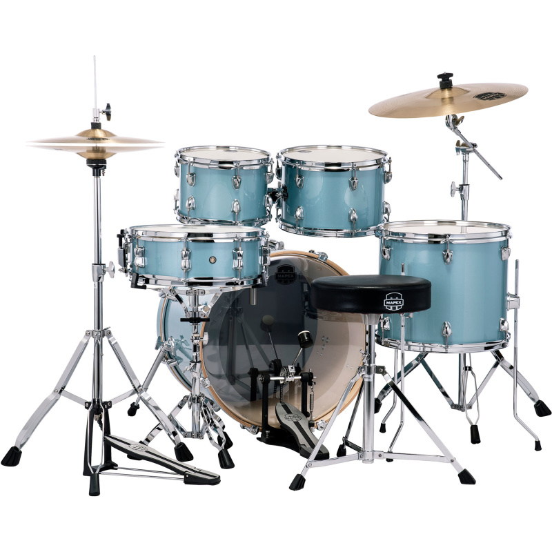 Mapex Venus 20in 5pc Drum Kit – Aqua Blue Sparkle 5