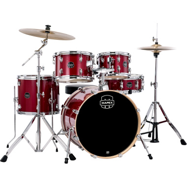 Mapex Venus 5pc Fusion Drum Kit – Crimson Red Sparkle