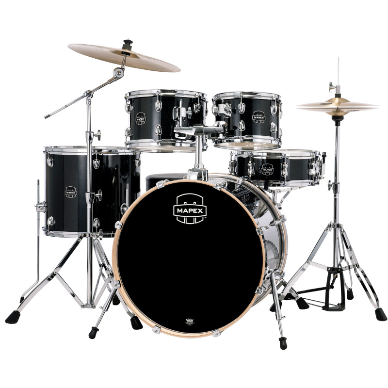 Mapex Venus 22in 5pc Drum Kit – Black Galaxy Sparkle 5