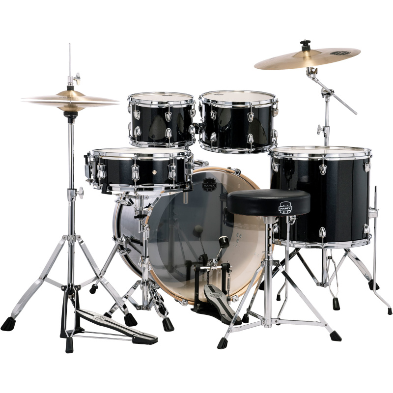 Mapex Venus 22in 5pc Drum Kit – Black Galaxy Sparkle 6