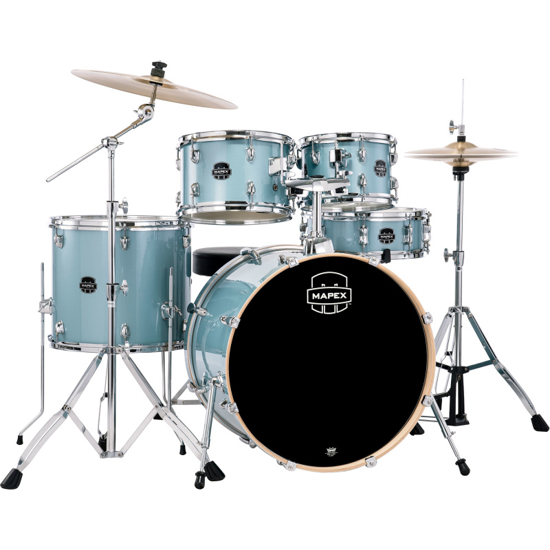 Mapex Venus 22in 5pc Drum Kit – Aqua Blue Sparkle 4