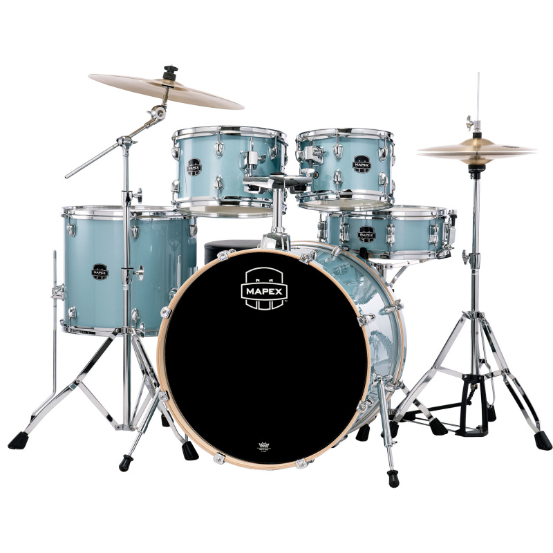 Mapex Venus 22in 5pc Drum Kit – Aqua Blue Sparkle 6