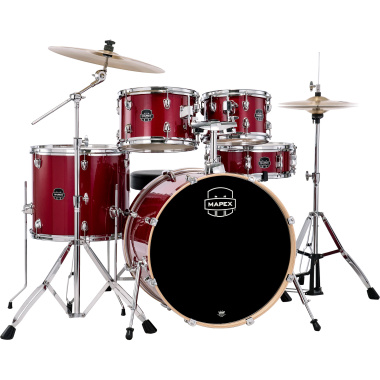 Mapex Venus 22in 5pc Drum Kit – Crimson Red Sparkle 4