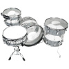 Ludwig Vistalite 50th Anniversary 22in 4pc Shell Pack – Silver Sparkle Triband 18