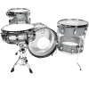 Ludwig Vistalite 50th Anniversary 22in 4pc Shell Pack – Silver Sparkle Triband 17