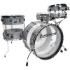 Ludwig Vistalite 50th Anniversary 22in 4pc Shell Pack – Silver Sparkle Triband 16
