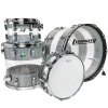 Ludwig Vistalite 50th Anniversary 22in 4pc Shell Pack – Silver Sparkle Triband 15