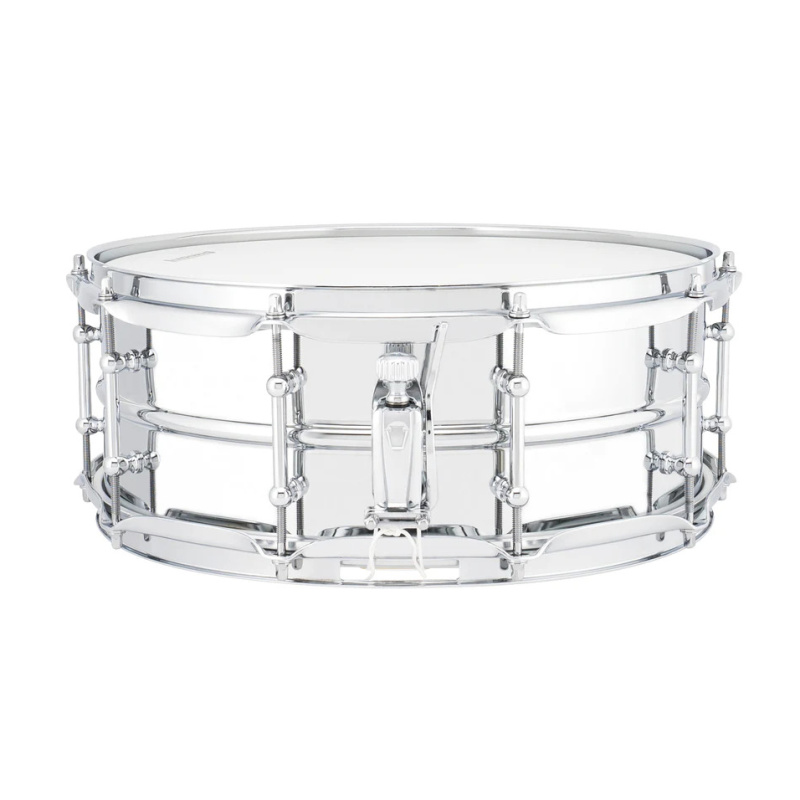 Ludwig Supralite 14×5.5in Steel Snare with P88i Throw Off 5