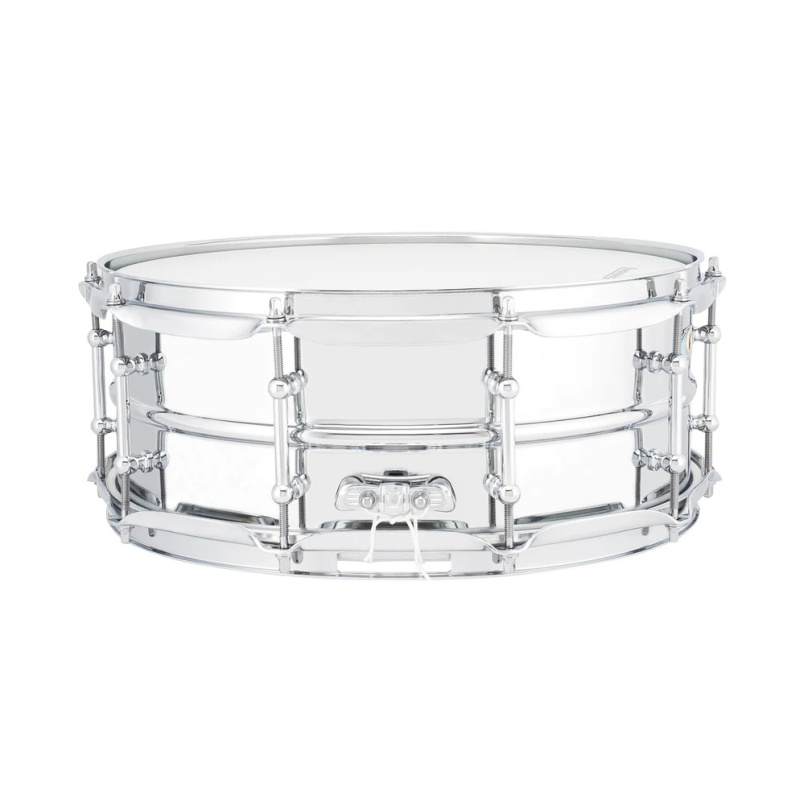 Ludwig Supralite 14×5.5in Steel Snare with P88i Throw Off 6