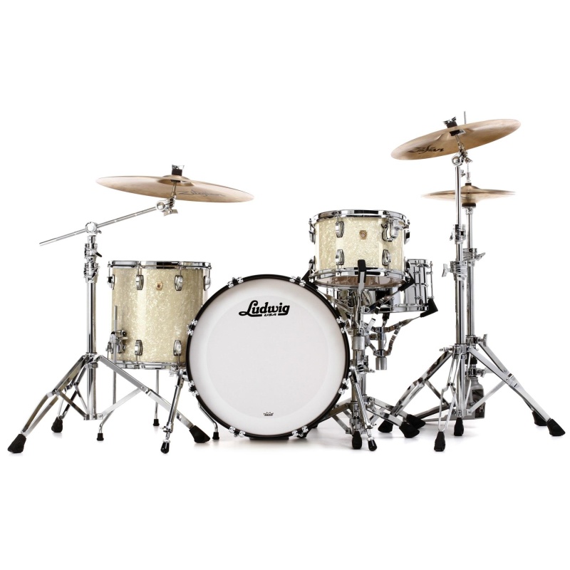 Ludwig Classic Maple 20in Downbeat Shell Pack – Vintage White Marine 4