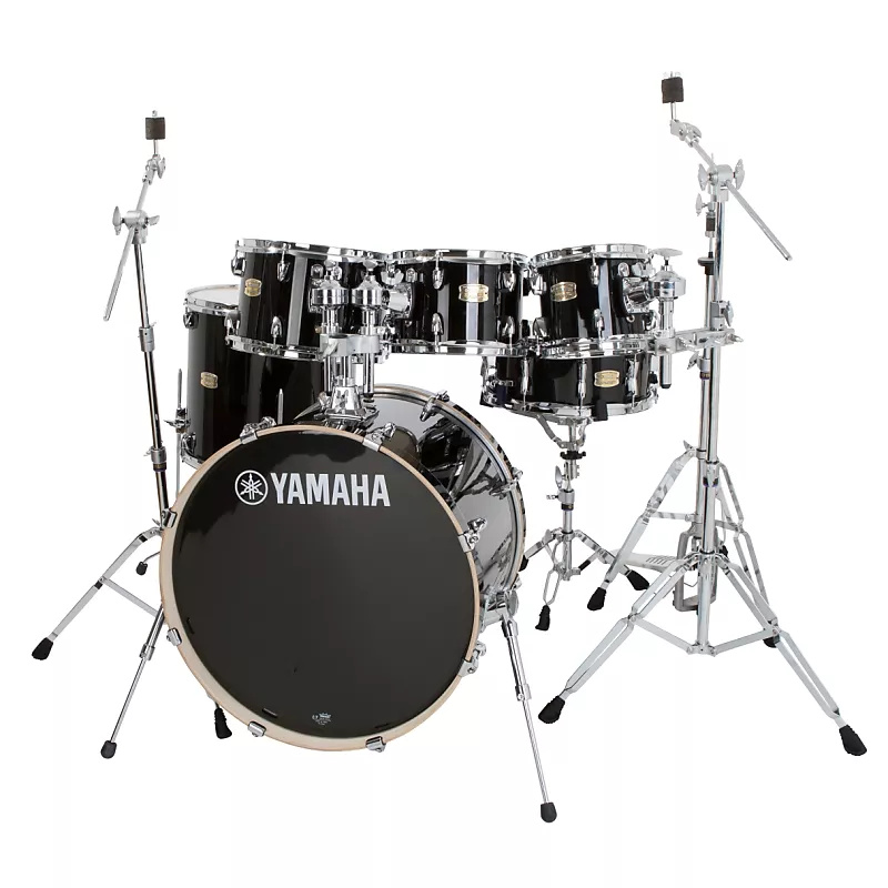 Yamaha Stage Custom Birch 20in 6pc Shell Pack, with 8in Tom – Raven Black 4