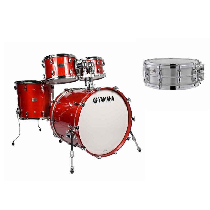 Yamaha Absolute Hybrid Maple 22in 5pc Shell Pack – Red Autumn 3
