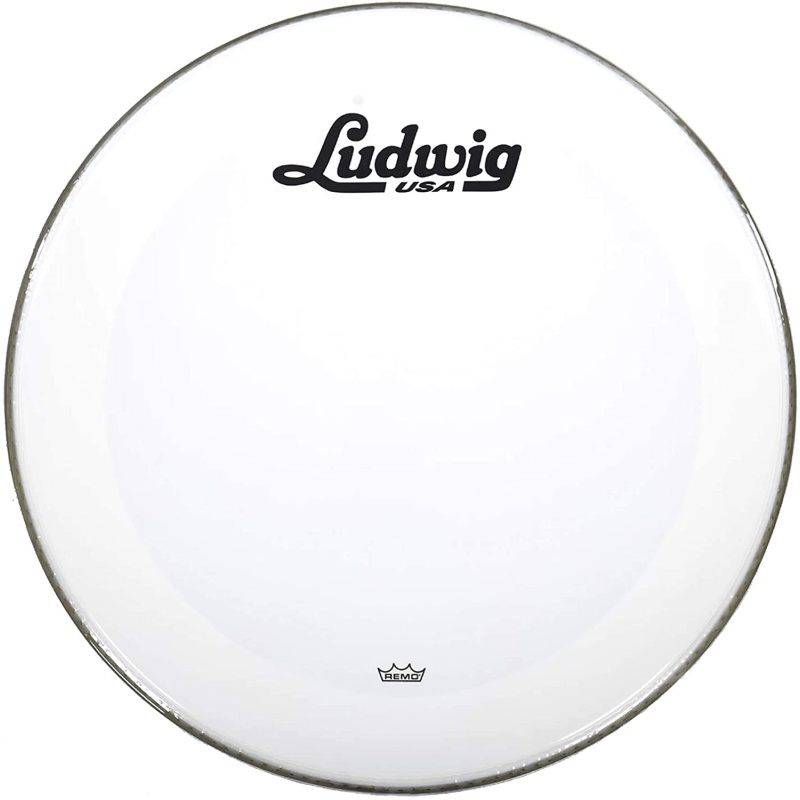 Ludwig 22in Powerstroke 3 Smooth White With Ludwig Script Logo 3