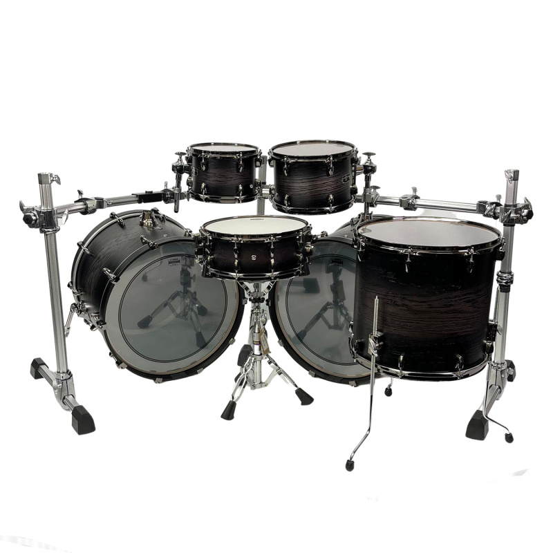 Yamaha Live Custom Hybrid Oak 22in Double Bass Drum 6pc Shell Pack with HEX Racks 6