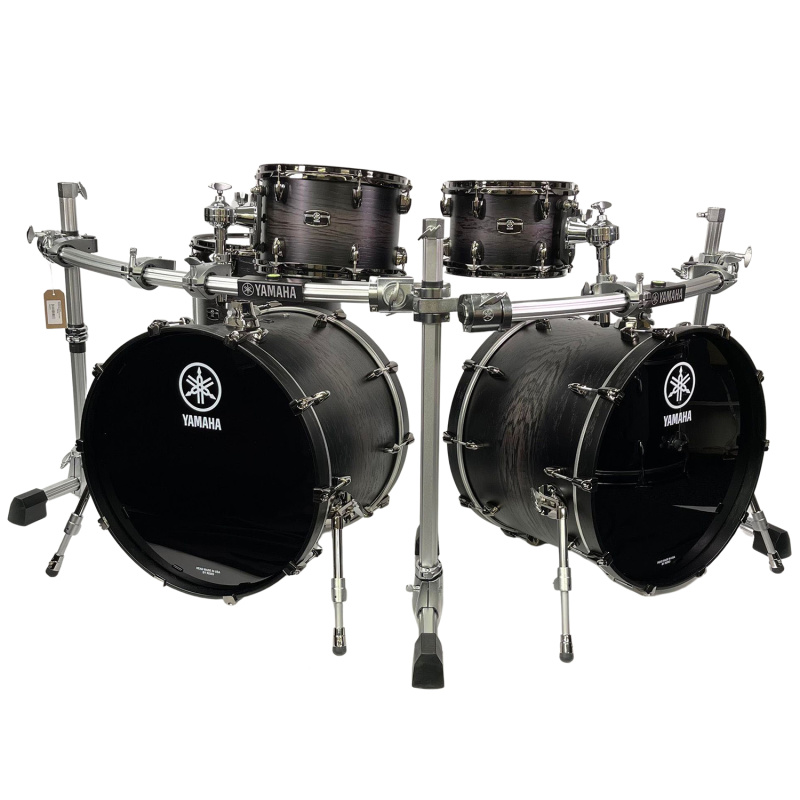 Yamaha Live Custom Hybrid Oak 22in Double Bass Drum 6pc Shell Pack with HEX Racks 5