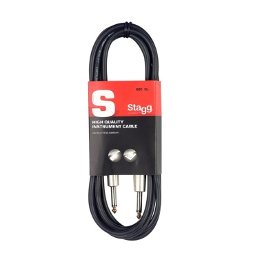 Stagg 1.5M Instrument Cable Jack To Jack
