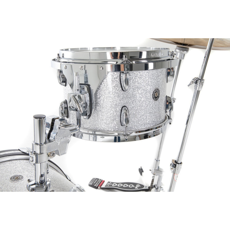 Gretsch USA Brooklyn 18in Bop Shell Pack – Silver Sparkle With Drilled Bass Drum 7